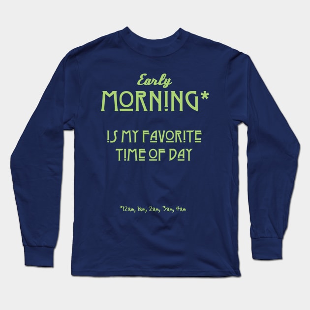 Early Morning Long Sleeve T-Shirt by candhdesigns